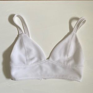 Bralette Crop Top. V cut with back zipper